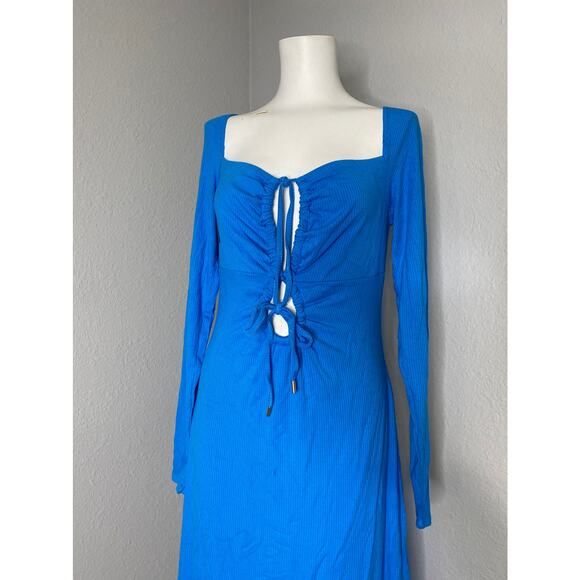 AFRM Revolve Jordana Dress in Malibu Blue M - Picture 6 of 12